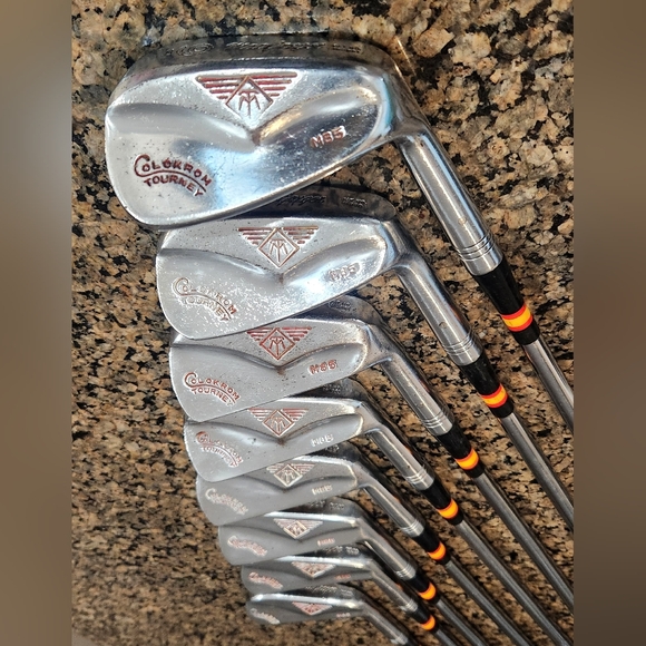 MacGregor Tourney Colokrom Irons set M85 Rare Copper Face 2-9 R-Flex Right Hande - Picture 7 of 16